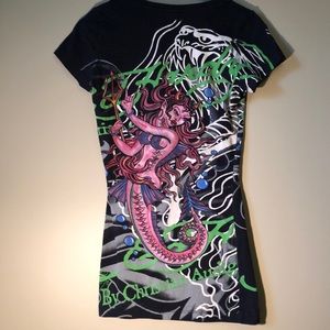 Ed Hardy Mermaid Printed t-shirt